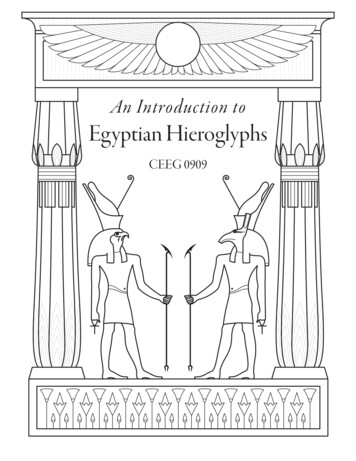 An Introduction To Egyptian Hieroglyphs