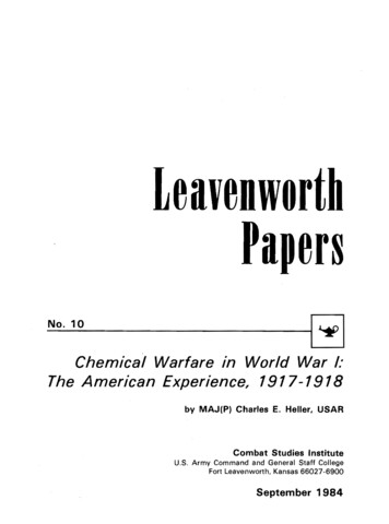 Leavenworth Papers - Army University Press