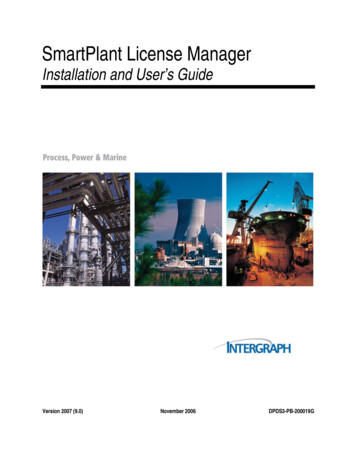 Installation And User’s Guide - Intergraph