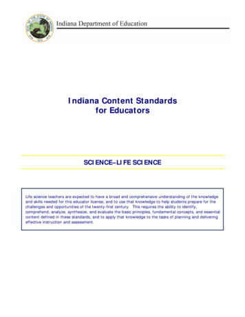 Indiana Content Standards For Educators
