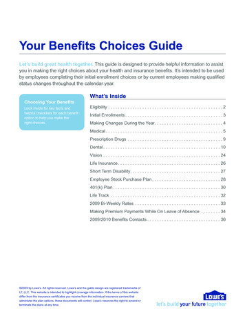 Your Benefits Choices Guide - My Lowe's Life