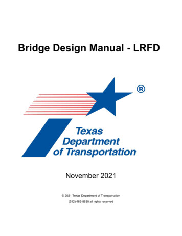 Bridge Design Manual - LRFD