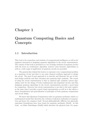 Chapter 1 Quantum Computing Basics And Concepts