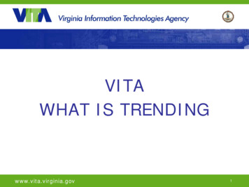 VITA WHAT IS TRENDING - Virginia
