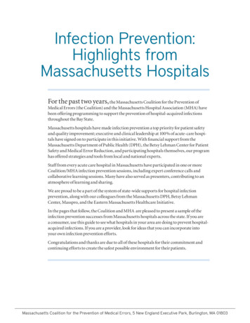 Infection Prevention: Highlights From Massachusetts Hospitals