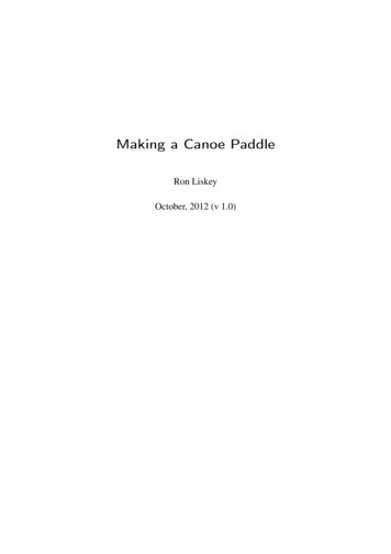 Making A Canoe Paddle - Ron Liskey