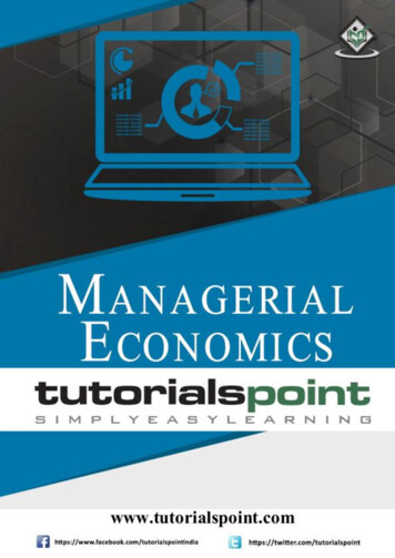 Managerial Economics - Tutorialspoint