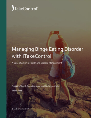 Managing Binge Eating Disorder With ITakeControl