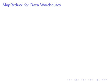 MapReduce For Data Warehouses