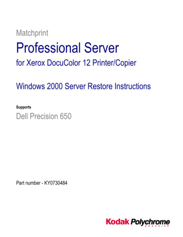 Matchprint Professional Server - Xerox