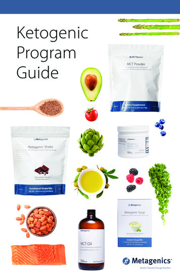 Ketogenic Program Guide - Metagenics