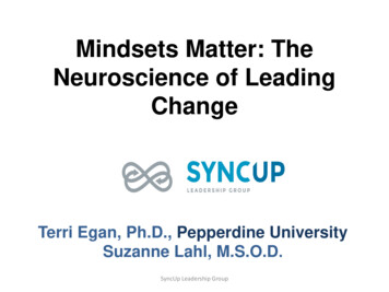 Mindsets Matter: The Neuroscience Of Leading Change