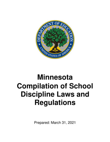 Minnesota School Discipline Laws And Regulations - Ed