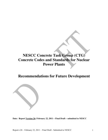NESCC 11-008, Concrete Task Group Report (Final Draft).