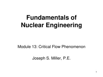 Fundamentals Of Nuclear Engineering