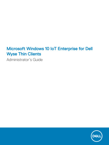 Microsoft Windows 10 IoT Enterprise For Dell Wyse Thin Clients