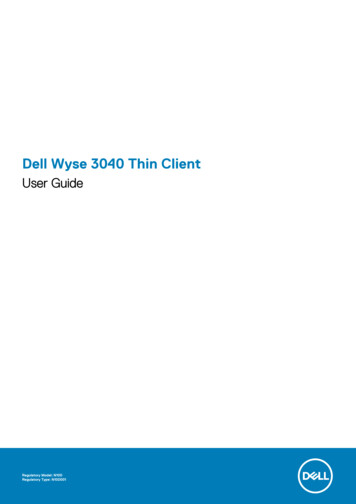 Dell Wyse 3040 Thin Client User Guide - Icecat