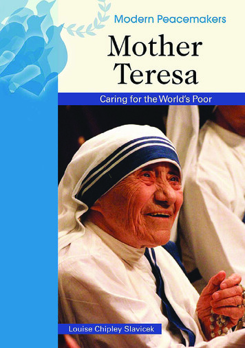 Modern Peacemakers Mother Teresa
