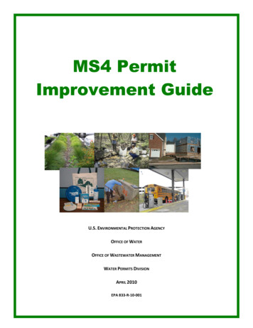 MS4 Permit Improvement Guide - US EPA