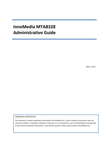InnoMedia MTA8328 Administrative Guide - Usermanual.wiki