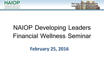 NAIOP Developing Leaders Financial Wellness Seminar