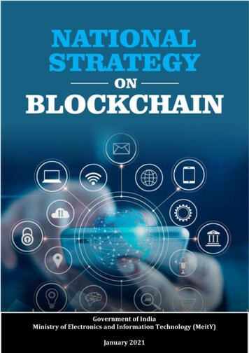 Strategy For National Level Blockchain Framework - NeGD
