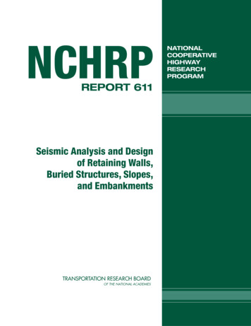 NCHRP Report 611 – Seismic Analysis And Design Of .