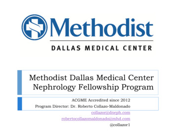 Methodist Nephrology Fellowship Update - Methodist Health System