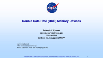 Double Data Rate (DDR) Memory Devices - NASA