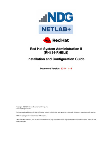 Red Hat System Administration II (RH134-RHEL8)