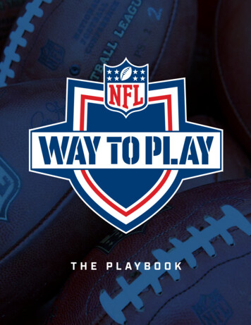 THE PLAYBOOK - NFL Football Operations NFL Football .