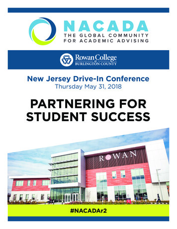 Thursday May 31, 2018 PARTNERING FOR STUDENT SUCCESS - NACADA