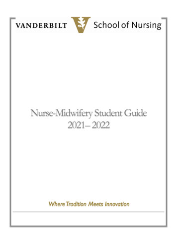 Nurse-Midwifery Student Guide 2021– 2022 - School Of 