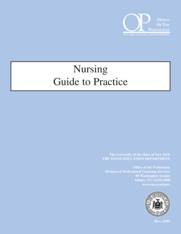 Nursing Guide To Practice