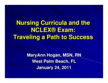 Nursing Curricula And The NCLEX Exam: Traveling A Path .