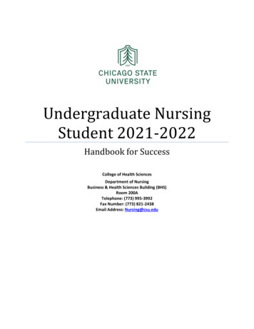 Undergraduate Nursing Student 2021-2022 - Chicago State University
