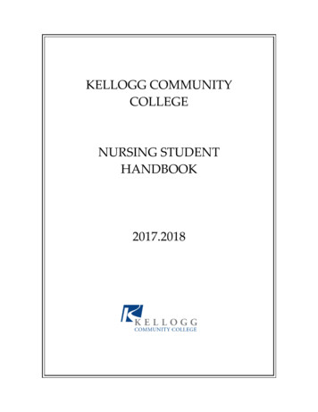 Nursing Student Handbook - Kellogg Community College