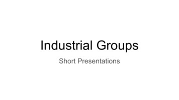 Industrial Groups - University Of Washington