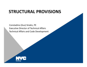 STRUCTURAL PROVISIONS - New York City