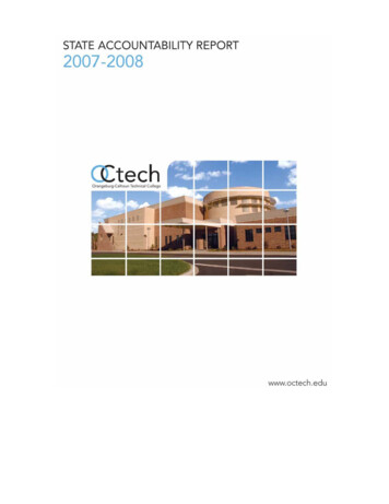 State Accountability Report 2007-2008