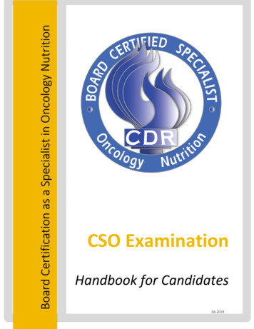 CSO Examination - Admin.cdrnet 