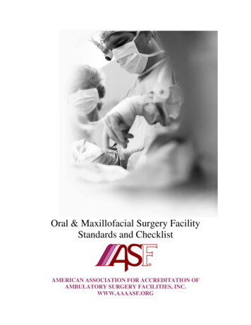 Oral Maxillofacial V2 Standards And Checklist