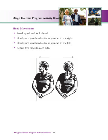 Otago Exercise Program Activity Booklet Head Movements
