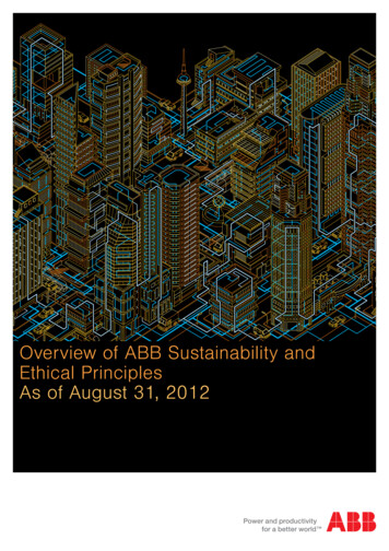 Overview Of ABB Sustainability And Ethical Principles
