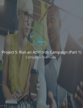 Project 5: Run An AdWords Campaign (Part 1)
