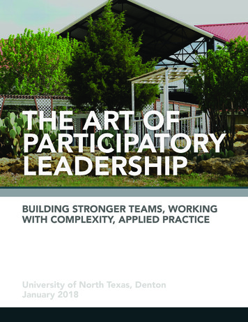 THE ART OF PARTICIPATORY LEADERSHIP