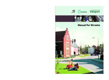 Manual For The Streets - GOV.UK