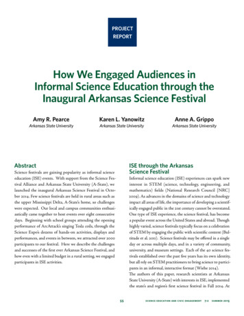 How We Engaged Audiences In Informal Science Education .
