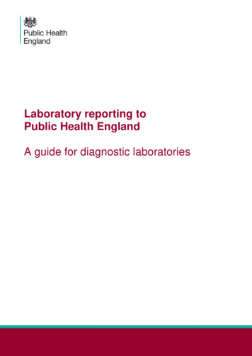 Laboratory Reporting To Public Health England