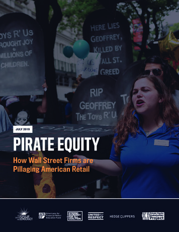 JULY 2019 PIRATE EQUITY